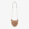 Geantă mini Soft Fox Geantă mini Fox din piele de oaie de culoare caramel
