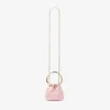 Geantă mini tip sac din satin Micro Bon Bon Rose și dantelă jimmy choo Geantă mini tip sac din satin Micro Bon Bon Rose și dantelă jimmy choo