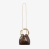 Geantă tip sac Bon Bon transparentă, cu model de broască țestoasă și mâner sculptat Geantă tip sac Bon Bon transparentă, cu model de broască țestoasă și mâner sculptat