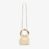 Geantă tip sac din piele Tie Dye Bon Bon Natural Mix cu mâner sculptat Geantă tip sac din piele Tie Dye Bon Bon Natural Mix cu mâner sculptat