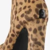 Ghete Marene 120 din piele de ponei cu imprimeu leopard natural Ghete Marene 120 din piele de ponei cu imprimeu leopard natural