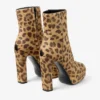 Ghete Marene 120 din piele de ponei cu imprimeu leopard natural Ghete Marene 120 din piele de ponei cu imprimeu leopard natural