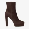 Ghete Marene 120 Pantofi cu toc din piele de căprioară ciocolatie Ghete Marene 120 Pantofi cu toc din piele de căprioară ciocolatie