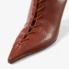 Ghete Scarlett 85 Ghete din piele imprimată cu model Elaphe, culoare coniac Ghete Scarlett 85 Ghete din piele imprimată cu model Elaphe, culoare coniac
