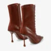 Ghete Scarlett 85 Ghete din piele imprimată cu model Elaphe, culoare coniac Ghete Scarlett 85 Ghete din piele imprimată cu model Elaphe, culoare coniac