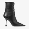 Ghete Scarlett 95 din piele nappa neagră Ghete Scarlett 95 din piele nappa neagră