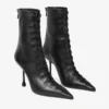 Ghete Scarlett 95 din piele nappa neagră Ghete Scarlett 95 din piele nappa neagră