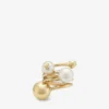 Inel Jc Multi Pearl Inel din metal cu finisaj auriu și perle Inel Jc Multi Pearl Inel din metal cu finisaj auriu și perle