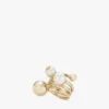 Inel Jc Multi Pearl Inel din metal cu finisaj auriu și perle Inel Jc Multi Pearl Inel din metal cu finisaj auriu și perle