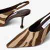 Isa 80 Pantofi cu toc din piele de ponei cu imprimeu zebră ciocolatiu Isa 80 Pantofi cu toc din piele de ponei cu imprimeu zebră ciocolatiu