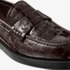Ivy Loafer Sambuco Mocasini din piele cu imprimeu crocodil lucios Ivy Loafer Sambuco Mocasini din piele cu imprimeu crocodil lucios
