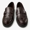 Ivy Loafer Sambuco Mocasini din piele cu imprimeu crocodil lucios Ivy Loafer Sambuco Mocasini din piele cu imprimeu crocodil lucios
