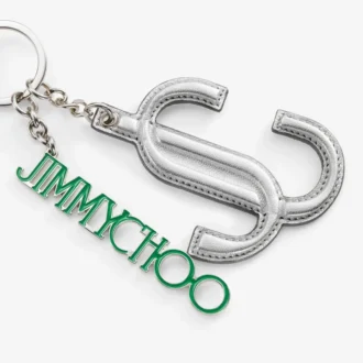 Jc Multi Charm Argintiu și verde metalic Nappa Star Logo Bag Charm Jc Multi Charm Argintiu și verde metalic Nappa Star Logo Bag Charm