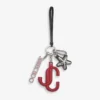 Jc Multi Charm Broșă pentru gență din piele de vițel roșie și roz bomboană cu logo stea Jc Multi Charm Broșă pentru gență din piele de vițel roșie și roz bomboană cu logo stea