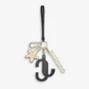 Jc Multi Charm Negru și portocaliu Piele de vițel Pandantiv pentru gență cu logo stea Jc Multi Charm Negru și portocaliu Piele de vițel Pandantiv pentru gență cu logo stea