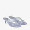 Jelly Drop 50 Sandale din jelly argintiu cu sclipici Jelly Drop 50 Sandale din jelly argintiu cu sclipici
