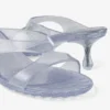 Jelly Drop 50 Sandale din jelly argintiu cu sclipici Jelly Drop 50 Sandale din jelly argintiu cu sclipici