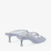 Jelly Drop 50 Sandale din jelly argintiu cu sclipici Jelly Drop 50 Sandale din jelly argintiu cu sclipici
