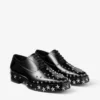 Jimmy Choo Noir Kei Ninomiya Star Încălțăminte cu șireturi din piele de vițel lustruită, negri, cu ornamente în formă de stea Jimmy Choo Noir Kei Ninomiya Star Încălțăminte cu șireturi din piele de vițel lustruită, negri, cu ornamente în formă de stea