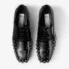 Jimmy Choo Noir Kei Ninomiya Star Încălțăminte cu șireturi din piele de vițel lustruită, negri, cu ornamente în formă de stea Jimmy Choo Noir Kei Ninomiya Star Încălțăminte cu șireturi din piele de vițel lustruită, negri, cu ornamente în formă de stea