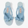 Liss 35 Riviera Blue Mix Sandale tip mule din piele moale și pânză cu pete, cu fundă din piele nappa Liss 35 Riviera Blue Mix Sandale tip mule din piele moale și pânză cu pete, cu fundă din piele nappa