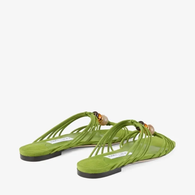 Lova Mule Flat Clover Mix Pantofi fără toc din piele de căprioară cu mărgele Lova Mule Flat Clover Mix Pantofi fără toc din piele de căprioară cu mărgele