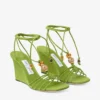 Lova Wedge 85 Clover Mix – sandale cu platformă din piele de căprioară cu mărgele Lova Wedge 85 Clover Mix – sandale cu platformă din piele de căprioară cu mărgele