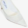 Love 85 Pantofi cu toc înalt din pânză de bumbac, de culoare Ivory Candyfloss Glitter Love 85 Pantofi cu toc înalt din pânză de bumbac, de culoare Ivory Candyfloss Glitter