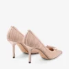 Love Mesh 85 Pantofi cu toc din satin macaron cu tul drapat Love Mesh 85 Pantofi cu toc din satin macaron cu tul drapat