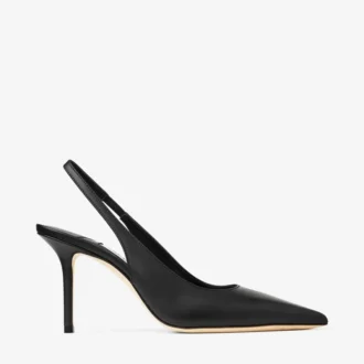 Love Sling Back 85 Pantofi cu baretă din piele de vițel neagră