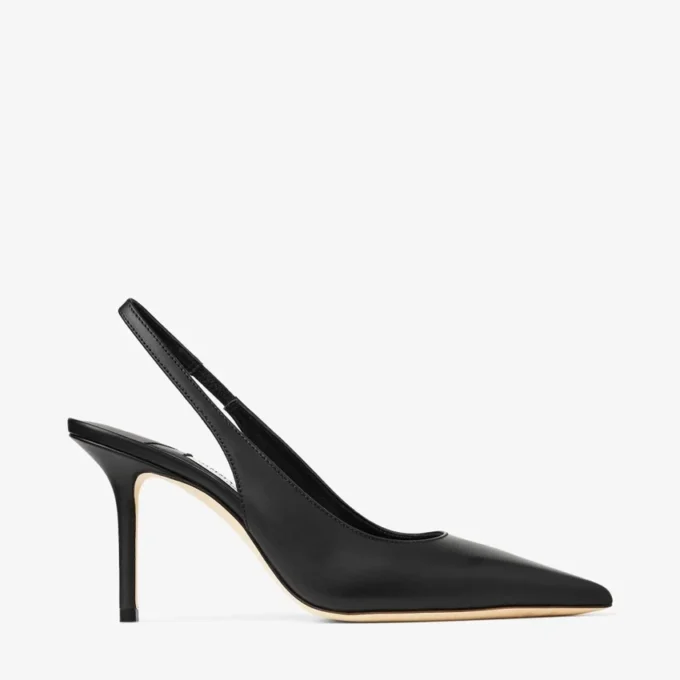 Love Sling Back 85 Pantofi cu baretă din piele de vițel neagră Love Sling Back 85 Pantofi cu baretă din piele de vițel neagră