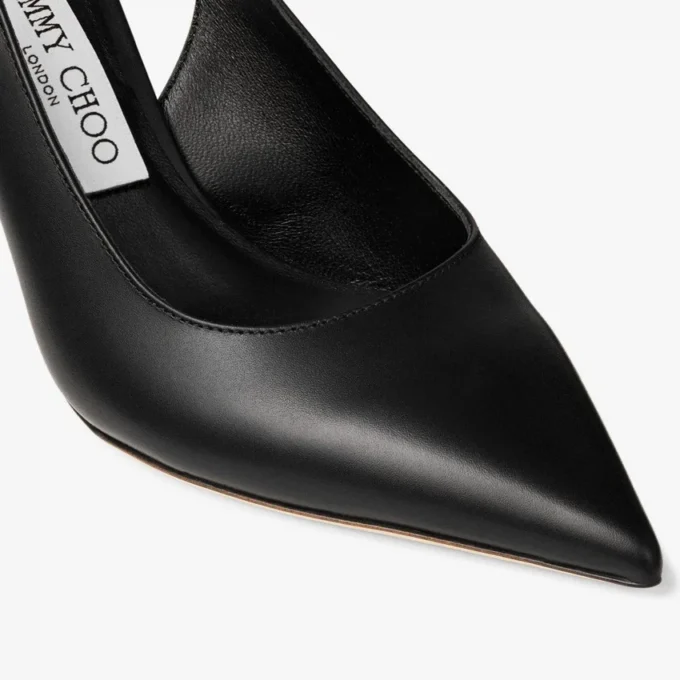 Love Sling Back 85 Pantofi cu baretă din piele de vițel neagră Love Sling Back 85 Pantofi cu baretă din piele de vițel neagră