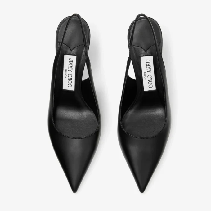 Love Sling Back 85 Pantofi cu baretă din piele de vițel neagră Love Sling Back 85 Pantofi cu baretă din piele de vițel neagră
