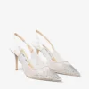 Love Sling Back 85 Pantofi cu baretă din plasă albă cu cristale DéGradé Galaxy Love Sling Back 85 Pantofi cu baretă din plasă albă cu cristale DéGradé Galaxy