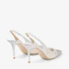 Love Sling Back 85 Pantofi cu baretă din plasă albă cu cristale DéGradé Galaxy Love Sling Back 85 Pantofi cu baretă din plasă albă cu cristale DéGradé Galaxy