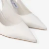 Love Sling Back 85 Pantofi cu baretă din satin de culoare ivoriu Love Sling Back 85 Pantofi cu baretă din satin de culoare ivoriu