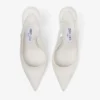 Love Sling Back 85 Pantofi cu baretă din satin de culoare ivoriu Love Sling Back 85 Pantofi cu baretă din satin de culoare ivoriu