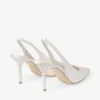 Love Sling Back 85 Pantofi cu baretă din satin de culoare ivoriu Love Sling Back 85 Pantofi cu baretă din satin de culoare ivoriu