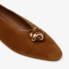 Margot Flat Balerini din piele de căprioară maro Margot Flat Balerini din piele de căprioară maro