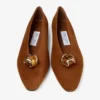 Margot Flat Balerini din piele de căprioară maro Margot Flat Balerini din piele de căprioară maro
