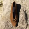 Margot Flat Balerini din piele de căprioară maro Margot Flat Balerini din piele de căprioară maro