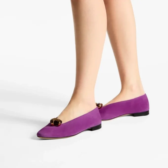 Margot Flat Violet Orchid Suede Flats Margot Flat Violet Orchid Suede Flats