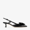 Mimmi Sling Back 50 Pantofi cu baretă din piele nappa lucioasă neagră, cu corsaj din dantelă nappa Mimmi Sling Back 50 Pantofi cu baretă din piele nappa lucioasă neagră, cu corsaj din dantelă nappa
