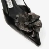 Mimmi Sling Back 50 Pantofi cu baretă din piele nappa lucioasă neagră, cu corsaj din dantelă nappa Mimmi Sling Back 50 Pantofi cu baretă din piele nappa lucioasă neagră, cu corsaj din dantelă nappa