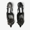 Mimmi Sling Back 50 Pantofi cu baretă din piele nappa lucioasă neagră, cu corsaj din dantelă nappa Mimmi Sling Back 50 Pantofi cu baretă din piele nappa lucioasă neagră, cu corsaj din dantelă nappa