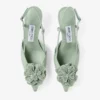Mimmi Sling Back 50 Verde Pantofi cu baretă din piele nappa lucioasă, cu corsaj din dantelă nappa perforată jimmy choo Mimmi Sling Back 50 Verde Pantofi cu baretă din piele nappa lucioasă, cu corsaj din dantelă nappa perforată jimmy choo