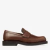 Mocasini Buff din piele lustruită de culoare mocha
