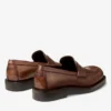 Mocasini Buff din piele lustruită de culoare mocha