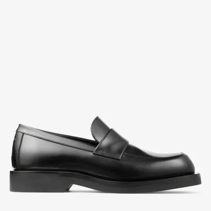 Mocasini Buff Mocasini din piele de vițel Box, negri Mocasini Buff Mocasini din piele de vițel Box, negri