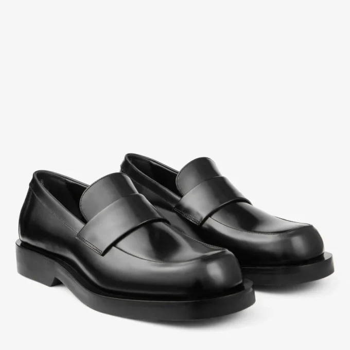 Mocasini Buff Mocasini din piele de vițel Box, negri Mocasini Buff Mocasini din piele de vițel Box, negri